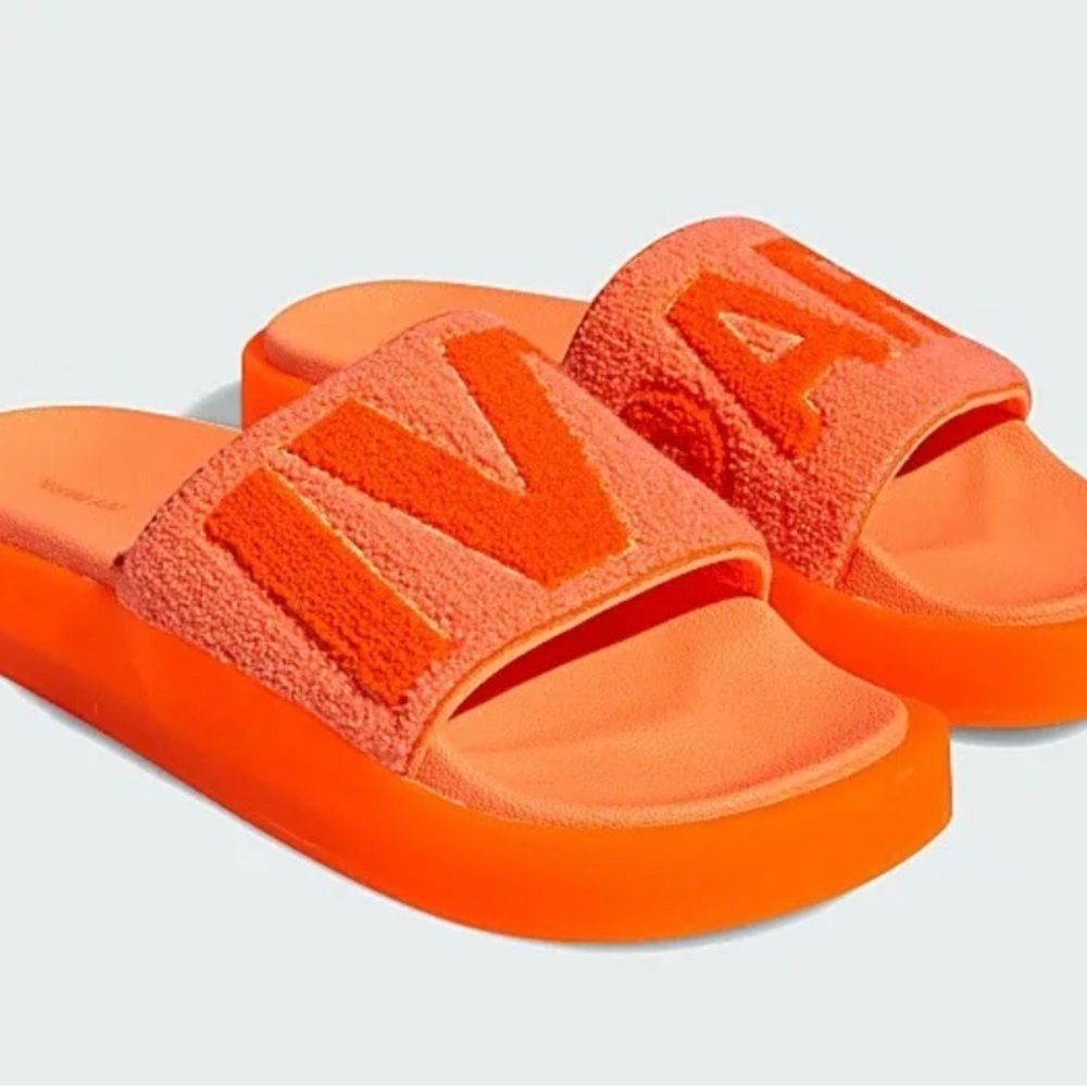 Adidas Beyonce slides IVYPARK NEON ORANGE Size 6